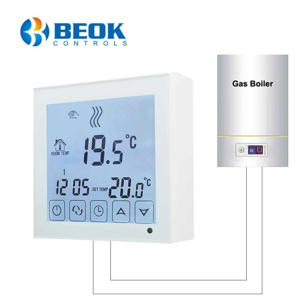 Beok Larger LCD Touch Screen Thermostat For Gas Boiler Wired 3A Temperature Controller Regulator Thermostat
Beok Larger LCD Touch Screen Thermostat For Gas Boiler Wired 3A Temperature Controller Regulator Thermostat