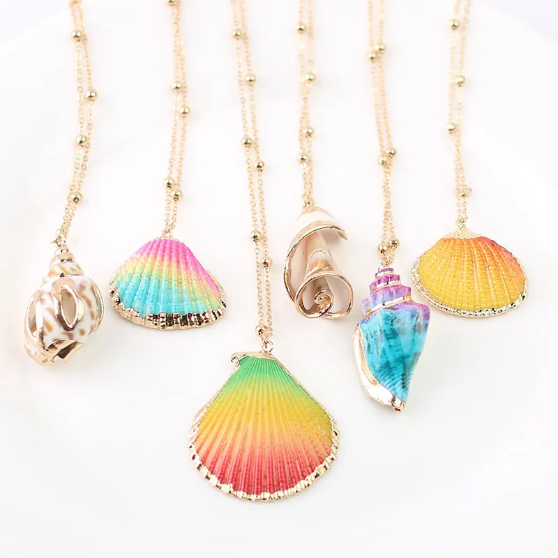 New Summer Shell Fashion Gold Necklace Sea Beach Shell Pendant Female Necklace For Bohemian Charm Women Jewelry Accessories
New Summer Shell Fashion Gold Necklace Sea Beach Shell Pendant Female Necklace For Bohemian Charm Women Jewelry Accessories