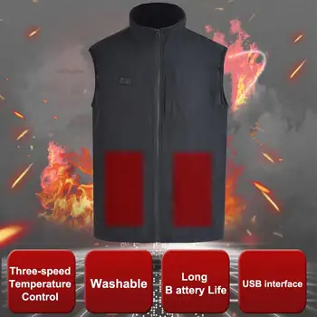 Winter Heating Vest Jacket Electric Thermal Waistcoat Clothing Three-speed Temperature Control Adjustable Heating Vest For Men
Winter Heating Vest Jacket Electric Thermal Waistcoat Clothing Three-speed Temperature Control Adjustable Heating Vest For Men