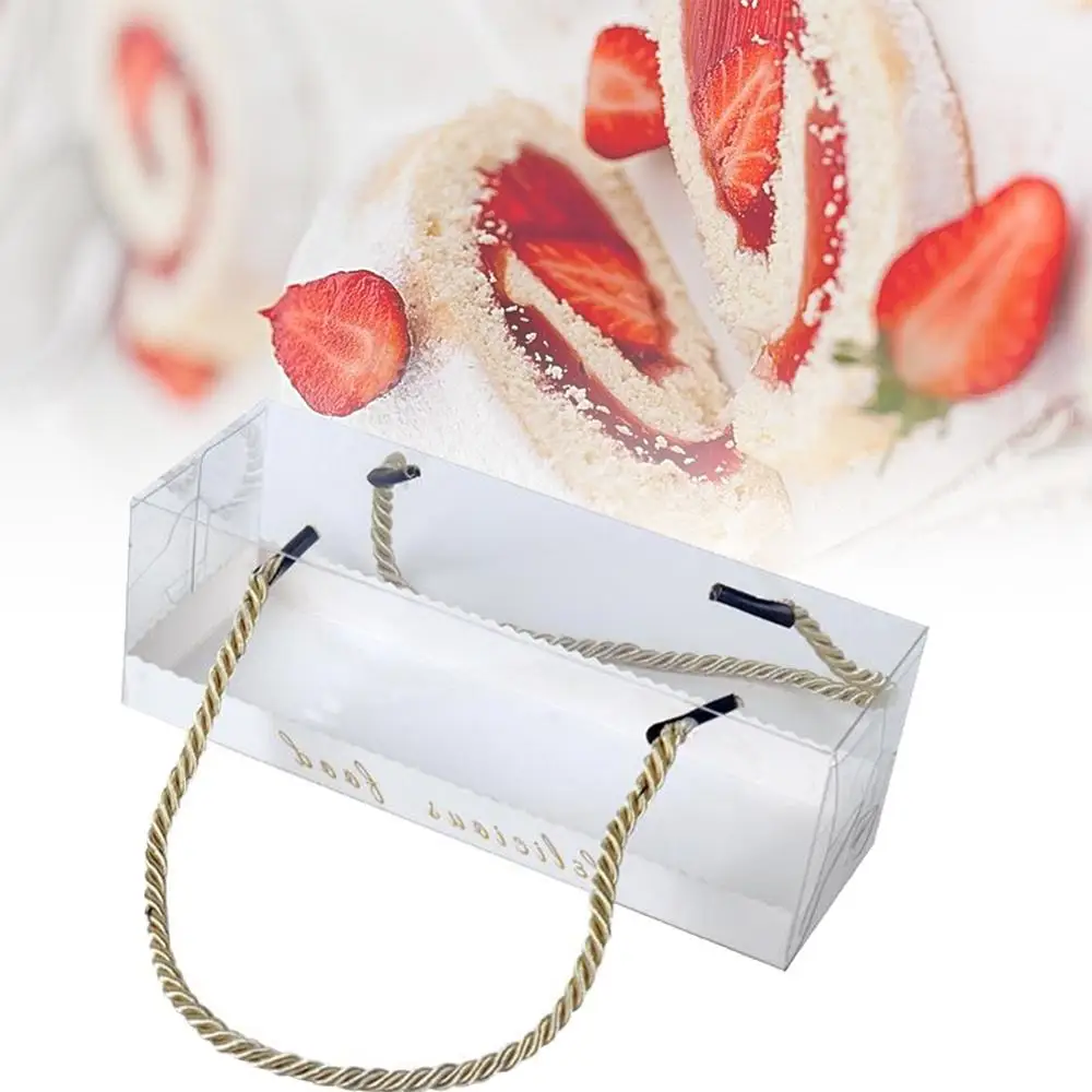 10PCS Transparent Portable Medium Cake Roll Packaging Box Pet Environmental Protection Rectangle Plastic Cake Box Transparent
10PCS Transparent Portable Medium Cake Roll Packaging Box Pet Environmental Protection Rectangle Plastic Cake Box Transparent