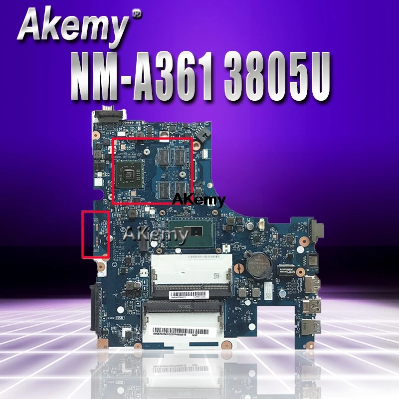 ACLU3/ACLU4 NM-A361 motherboard for Lenovo G50-80 G50-80M notebook motherboard CPU 3805U R5 M330 DDR3 100% test
ACLU3/ACLU4 NM-A361 motherboard for Lenovo G50-80 G50-80M notebook motherboard CPU 3805U R5 M330 DDR3 100% test