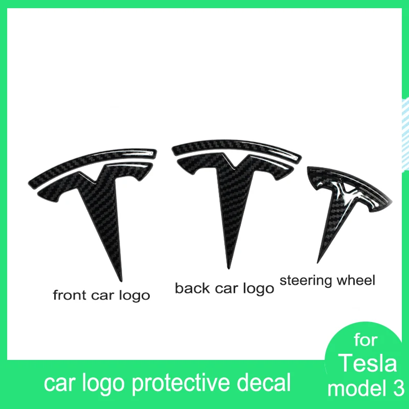 Logo Stickers for Tesla Model 3 ABS Carbon Fiber Texture Front Rear Steering Wheel Logo Sticker Decals Car Styling Accessories
Logo Stickers for Tesla Model 3 ABS Carbon Fiber Texture Front Rear Steering Wheel Logo Sticker Decals Car Styling Accessories