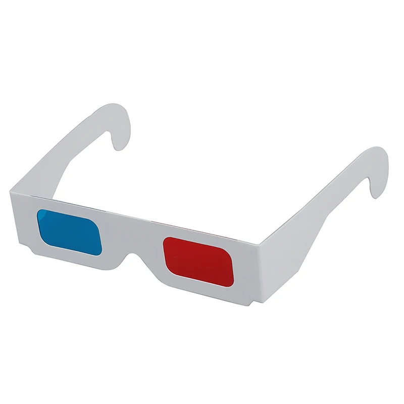 100 пары Красного/голубого цвета (синий) анаглиф 3D очки 3-х мерные | Электроника