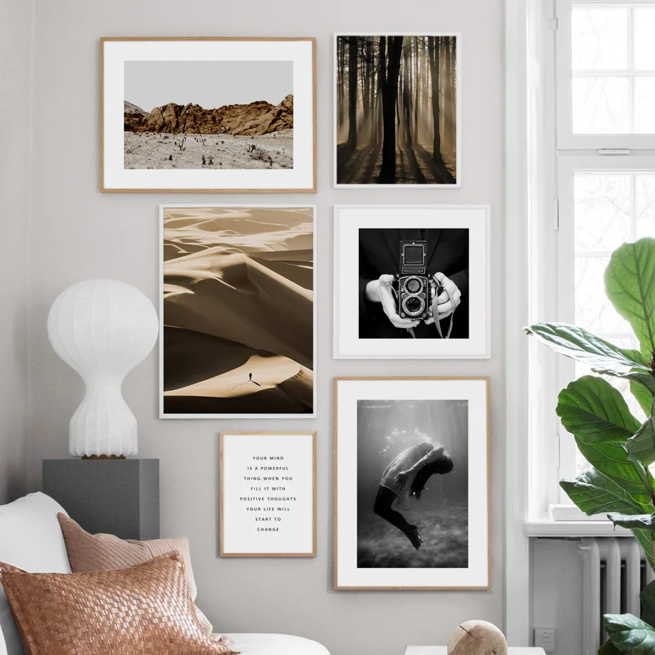 Waliicorners Wall Art Canvas Nordic Posters Mountain Dune Forest Quotes Landscape Wall Pictures Home Decor 19 He54ef482e73e4a8eab8c153dcd80f1570
