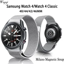 For Samsung Galaxy Watch 4 40MM 44MM Watch Strap Milanese Magnetic Strap for Watch4 Classic 42MM 46MM Metal Wristband
For Samsung Galaxy Watch 4 40MM 44MM Watch Strap Milanese Magnetic Strap for Watch4 Classic 42MM 46MM Metal Wristband