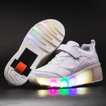 2019 Sneakers Kids Sneakers with Wheels Roller Skate Shoes Children Glowing Sneakers Led Light up Shoes for Boys Girls
2019 Sneakers Kids Sneakers with Wheels Roller Skate Shoes Children Glowing Sneakers Led Light up Shoes for Boys Girls