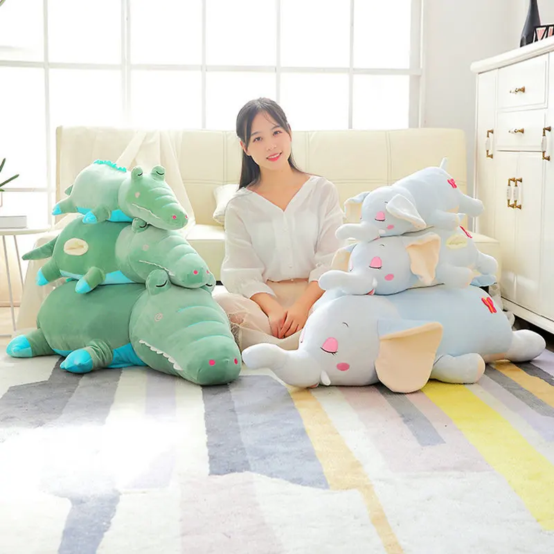 Cute Cartoon Papa Crocodile, Baby Elephant down Cotton Pillow Hand Warmers Warm Plush Toy Autumn And Winter Girl'S
Cute Cartoon Papa Crocodile, Baby Elephant down Cotton Pillow Hand Warmers Warm Plush Toy Autumn And Winter Girl'S