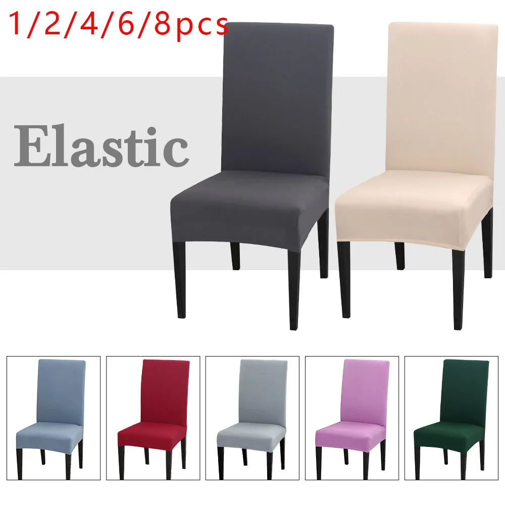 1/2/4/6/8Pcs Solid Color Chair Cover Spandex Universal Removable Stretch Dining Chair Protection Covers Wedding Banquet Hotel
1/2/4/6/8Pcs Solid Color Chair Cover Spandex Universal Removable Stretch Dining Chair Protection Covers Wedding Banquet Hotel