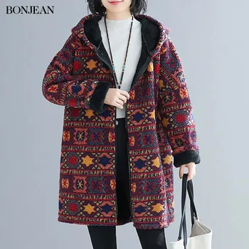 Plus Size Women Wool Hoodeds 2020 5XL Winter Korean Loose Ladies Velvet Thick Warm Lambprinted Jacket Cotton Casual Zipper Coats
Plus Size Women Wool Hoodeds 2020 5XL Winter Korean Loose Ladies Velvet Thick Warm Lambprinted Jacket Cotton Casual Zipper Coats