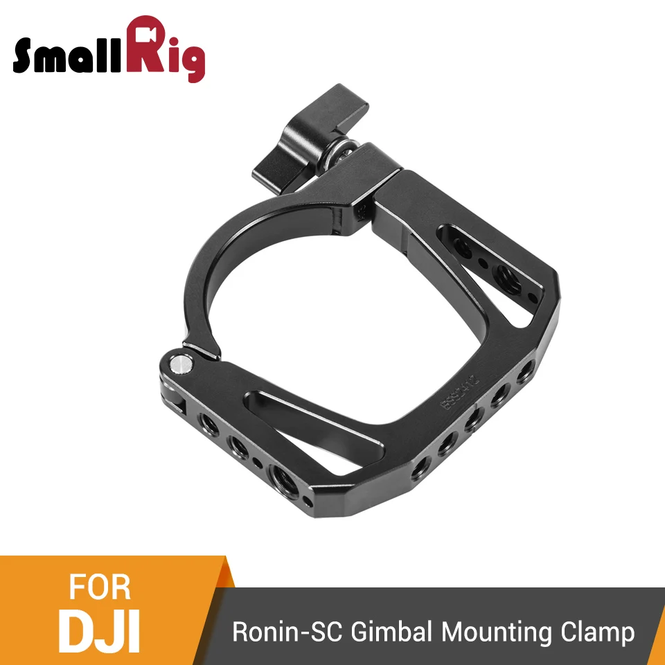 SmallRig Mounting Clamp for DJI Ronin-SC Gimbal Quick Release Rod Clamp With 1/4"-20 & Arri 3/8" Accessory Threads -2412
SmallRig Mounting Clamp for DJI Ronin-SC Gimbal Quick Release Rod Clamp With 1/4"-20 & Arri 3/8" Accessory Threads -2412