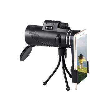 High Quality 40X60 Monocular Telescope With Phone Holder Clip Tripod Monocular Eyepiece Outdoor Hunting HD Vision Prism 2020
High Quality 40X60 Monocular Telescope With Phone Holder Clip Tripod Monocular Eyepiece Outdoor Hunting HD Vision Prism 2020