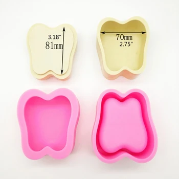 1 Set Crystal Epoxy Resin Mold Tooth Shape Storage Box Casting Silicone Mould 634D 
1 Set Crystal Epoxy Resin Mold Tooth Shape Storage Box Casting Silicone Mould 634D