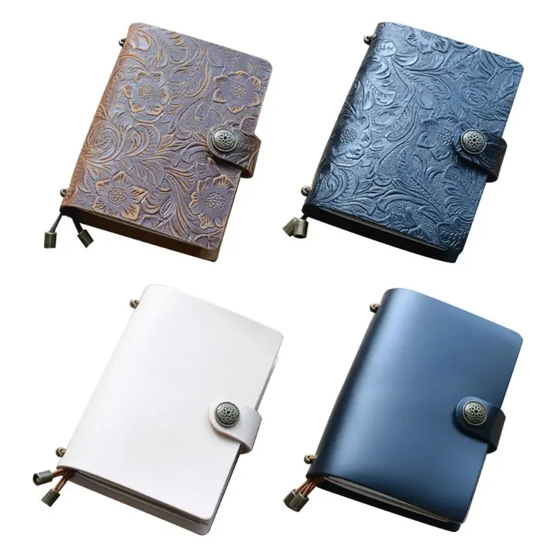 Vintage Leather Travel Journal Notebook Diary Embossed Flower Press Notepad Sketchbook Handmade Travelers Note Book
Vintage Leather Travel Journal Notebook Diary Embossed Flower Press Notepad Sketchbook Handmade Travelers Note Book