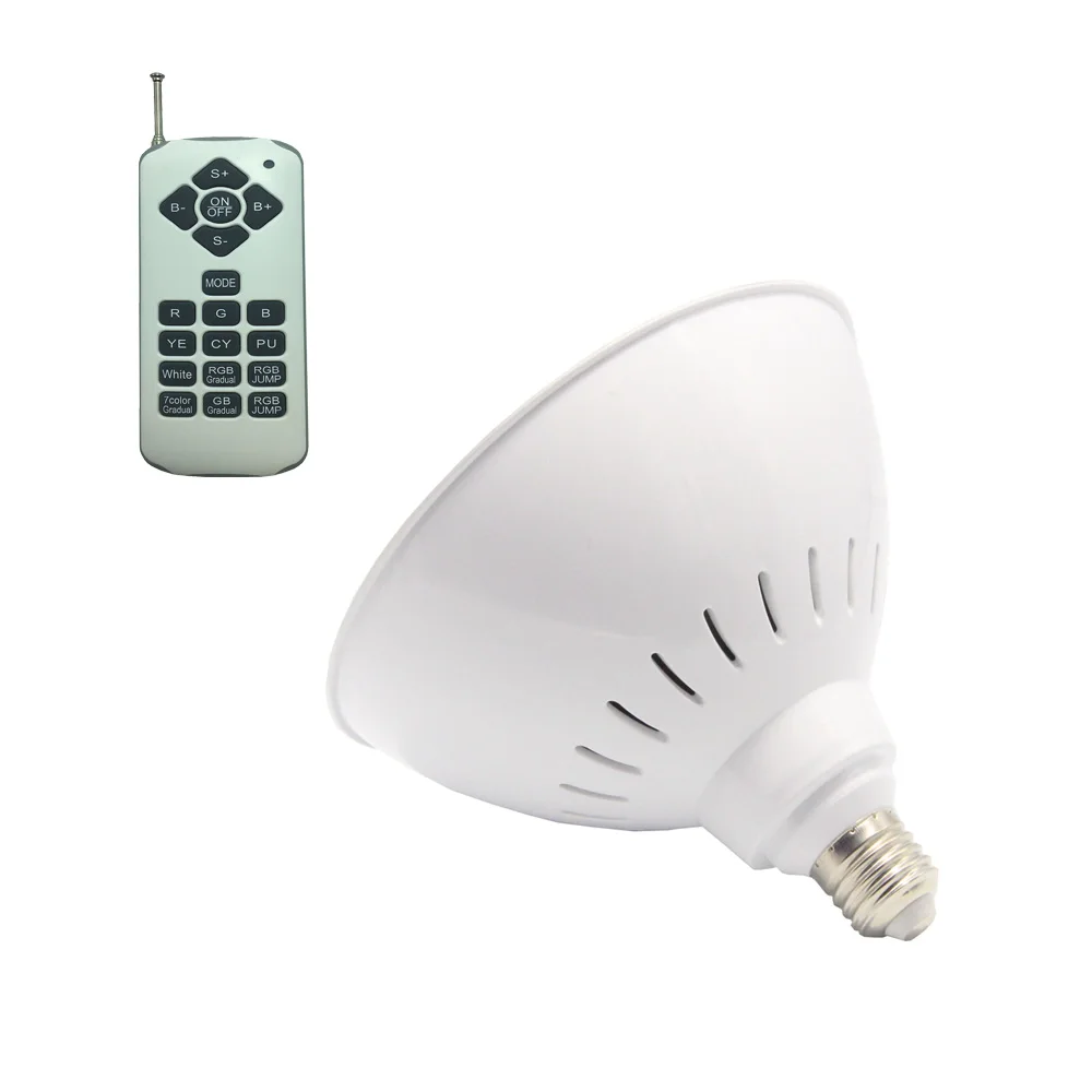 RGB Spot 25 вт 35 40 E26 водонепроницаемый светильник для бассейна AC12V AC110V AC120V E27 подводный