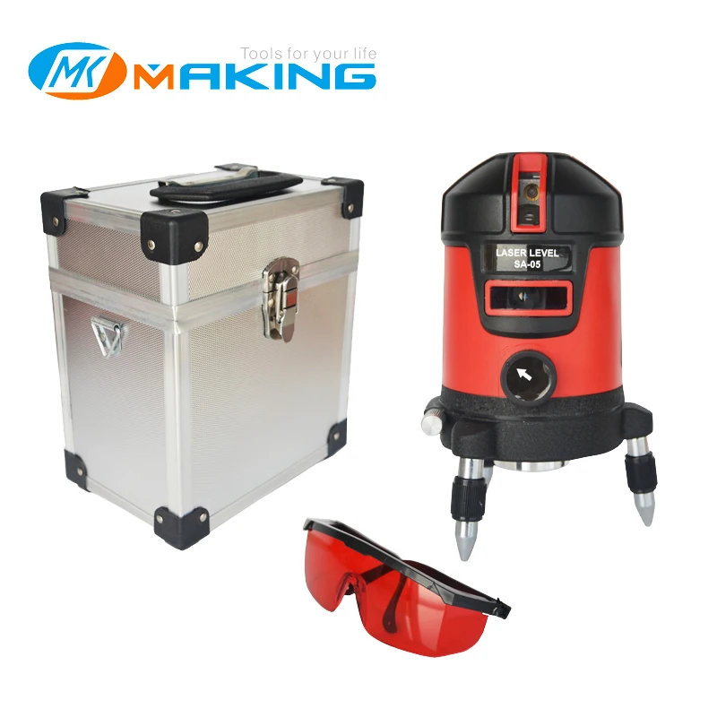 TECLASER Laser Level 5 lines 6 points 360 Rotary Self-Leveling Red Laser Line Laser Horizontal And VerticalLine Level Instrument
TECLASER Laser Level 5 lines 6 points 360 Rotary Self-Leveling Red Laser Line Laser Horizontal And VerticalLine Level Instrument