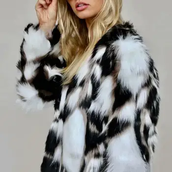 2019 New Winter Jacket Women Faux Fur Coat Casual Fashion Patchwork Long Sleeve Female Fur Jackets 2 Colors Optional
2019 New Winter Jacket Women Faux Fur Coat Casual Fashion Patchwork Long Sleeve Female Fur Jackets 2 Colors Optional