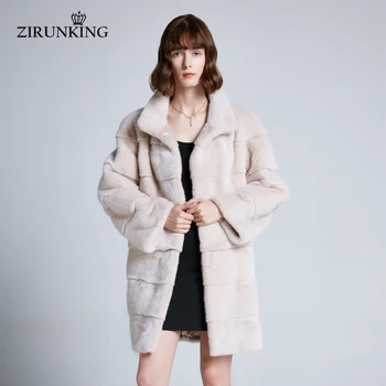 ZIRUNKING NEW Women Beige Real Mink Fur Coat Lady Fashion Real Fur Jacket Female Winter Warm Parkas Outerwear ZC1921
ZIRUNKING NEW Women Beige Real Mink Fur Coat Lady Fashion Real Fur Jacket Female Winter Warm Parkas Outerwear ZC1921