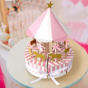 creative Paper cake kids decoration carousel gift box wedding favors souvenirs for guests party Baby Shower anniversaire
creative Paper cake kids decoration carousel gift box wedding favors souvenirs for guests party Baby Shower anniversaire