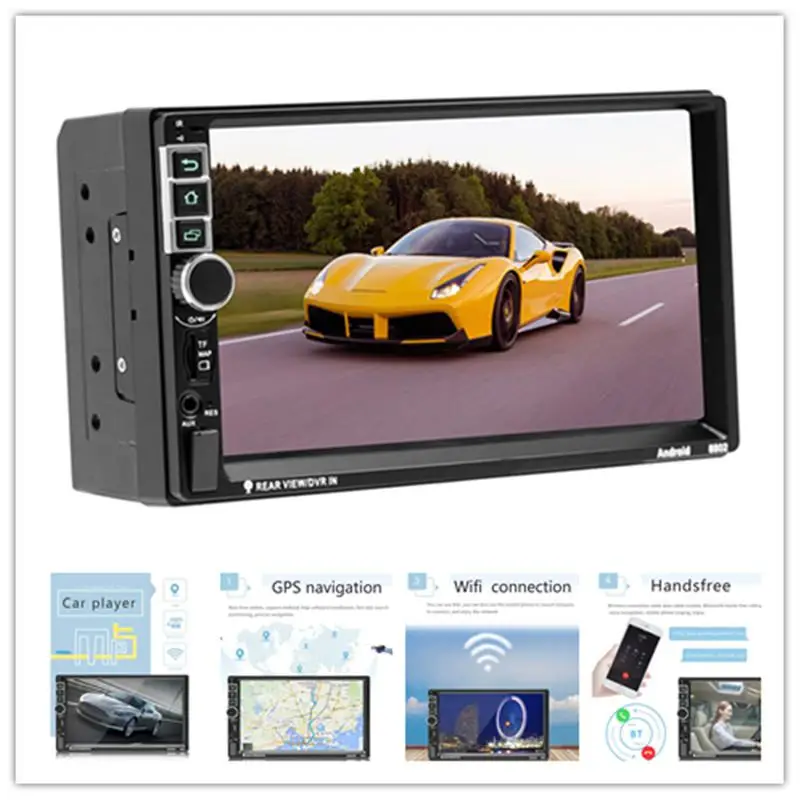 7 inch Touch Screen Car MP5 Player Vehicle 2 Din MP4/GPS Navigation BT WiFi USB FM Radio Reversing Image Camera Handfree Calling
7 inch Touch Screen Car MP5 Player Vehicle 2 Din MP4/GPS Navigation BT WiFi USB FM Radio Reversing Image Camera Handfree Calling