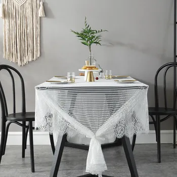 Proud Rose White Lace Table Cloth Wedding Decoration Tablecloths Hotel Supplies Eyelash Lace Table Cover Customization
Proud Rose White Lace Table Cloth Wedding Decoration Tablecloths Hotel Supplies Eyelash Lace Table Cover Customization