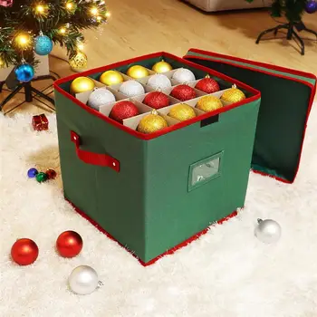 Cabilock Christmas Ornament Storage Box with Lid Storage Container Keeps 64 Holiday Ornaments and Xmas Decorations Accessories
Cabilock Christmas Ornament Storage Box with Lid Storage Container Keeps 64 Holiday Ornaments and Xmas Decorations Accessories