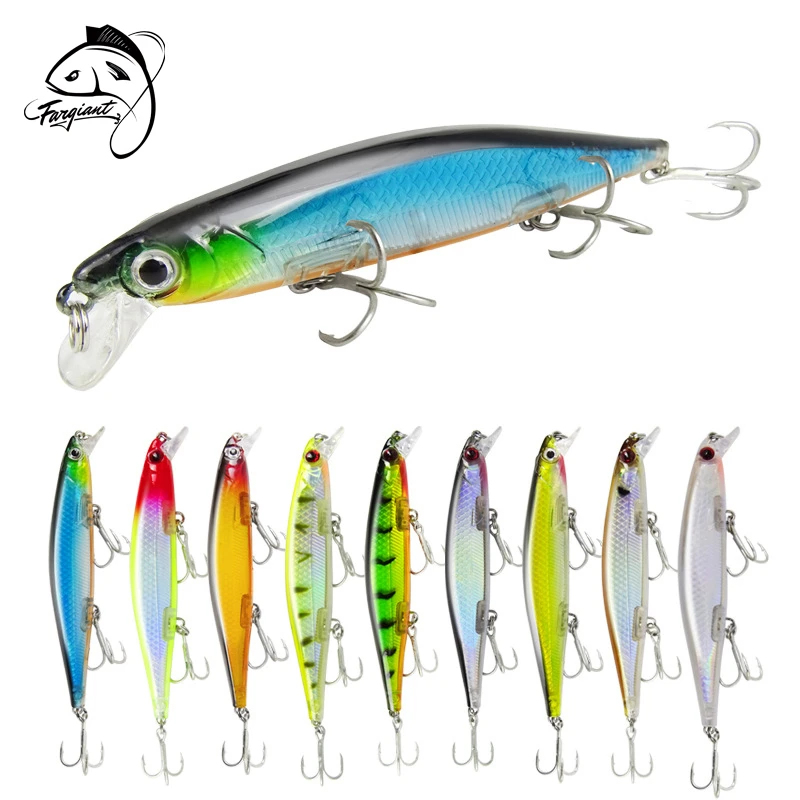 

Fargiant 1pcs Fishing Lure 10cm/24g Minnow Crankbait Wobblers 3D Eyes Perch Artificial Bait Pike Carp Bait Swim Bait Pesca