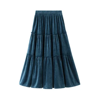 2020 Autumn & Winter New Elastic Waist Slimming Simple Solid Color Cake Skirt High Waist A-line Large Swing Skirt Free Shipping
2020 Autumn & Winter New Elastic Waist Slimming Simple Solid Color Cake Skirt High Waist A-line Large Swing Skirt Free Shipping