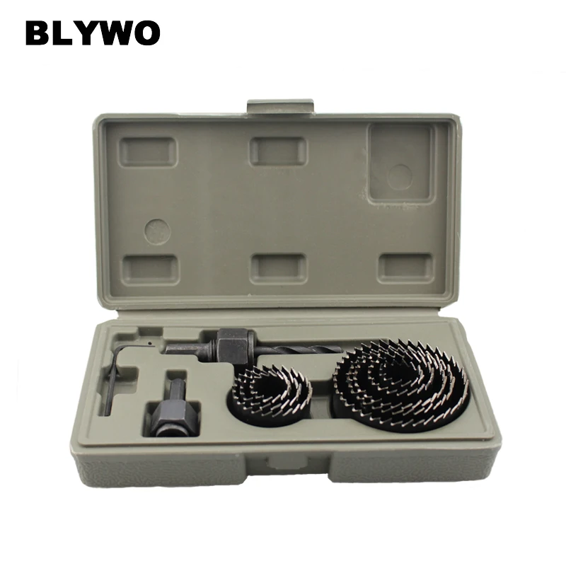 11Pcs Carbon Steel Hole Saw for Wood and Drywall and Plastic Cutting Woodworking Tools Set with Plastic box
11Pcs Carbon Steel Hole Saw for Wood and Drywall and Plastic Cutting Woodworking Tools Set with Plastic box