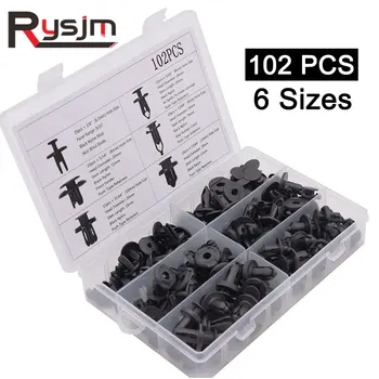 102Pcs 6 sizes Universal Mixed Auto Fastener car plastic clips Bumper Clips Retainer Fastener Rivets interior accessories tools 
102Pcs 6 sizes Universal Mixed Auto Fastener car plastic clips Bumper Clips Retainer Fastener Rivets interior accessories tools
