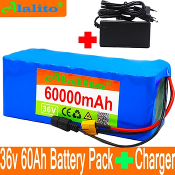 36V battery 10S4P 60Ah battery pack 500W high power battery 42V 60000mAh Ebike electric bicycle BMS with xt60 plug + charger
36V battery 10S4P 60Ah battery pack 500W high power battery 42V 60000mAh Ebike electric bicycle BMS with xt60 plug + charger