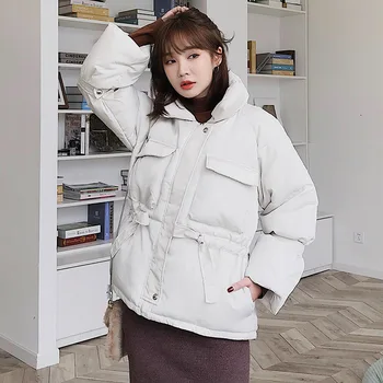 Women winter jackets parkas 2019 Fashion Thick warm Lantern sleeve tops jackets Slim solid sweet jackets for female 
Women winter jackets parkas 2019 Fashion Thick warm Lantern sleeve tops jackets Slim solid sweet jackets for female