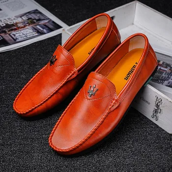 New Trend Men Loafers Flats Shoes Orange Slip On Shoes For Men Brand Fashion Drive Shoes For Mens Anti-Slip Man Casual Sneakers
New Trend Men Loafers Flats Shoes Orange Slip On Shoes For Men Brand Fashion Drive Shoes For Mens Anti-Slip Man Casual Sneakers