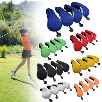 4pcs Anti Scratch Long Neck Golf Accessories Nylon Head Cover Interchangeable Number Tags Elastic Outdoor Protective Sports Club
4pcs Anti Scratch Long Neck Golf Accessories Nylon Head Cover Interchangeable Number Tags Elastic Outdoor Protective Sports Club