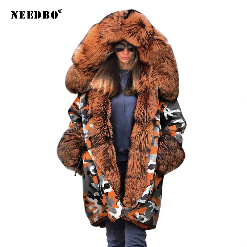 NEEDBO Winter Jacket Women Fur Coat Long Parka Print Warm Winter Coat Oversize Woman Coats Puffer Jacket Casual Loose Outwear
NEEDBO Winter Jacket Women Fur Coat Long Parka Print Warm Winter Coat Oversize Woman Coats Puffer Jacket Casual Loose Outwear