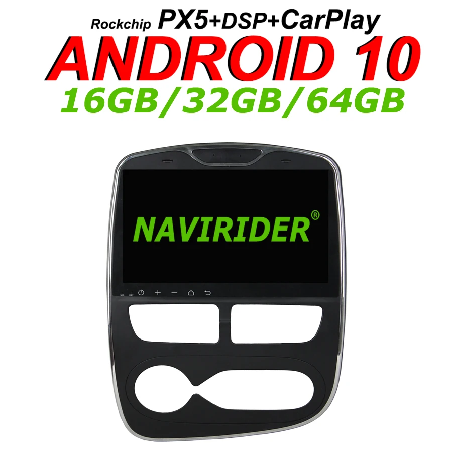 Navirider GPS навигатор для Renualt Clio 2016 цифровой аналоговый переменный ток