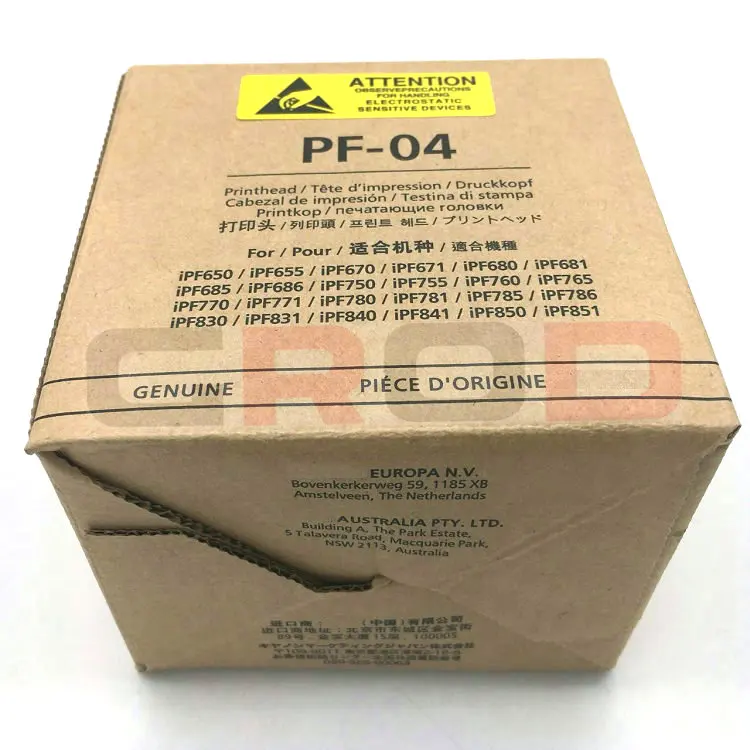 PF-04 pf04 pf 04 Print Head nozzle printhead For Canon IPF650 IPF655 IPF680 IPF681 IPF685 IPF686 IPF750 IPF755 IPF760 IPF765
PF-04 pf04 pf 04 Print Head nozzle printhead For Canon IPF650 IPF655 IPF680 IPF681 IPF685 IPF686 IPF750 IPF755 IPF760 IPF765