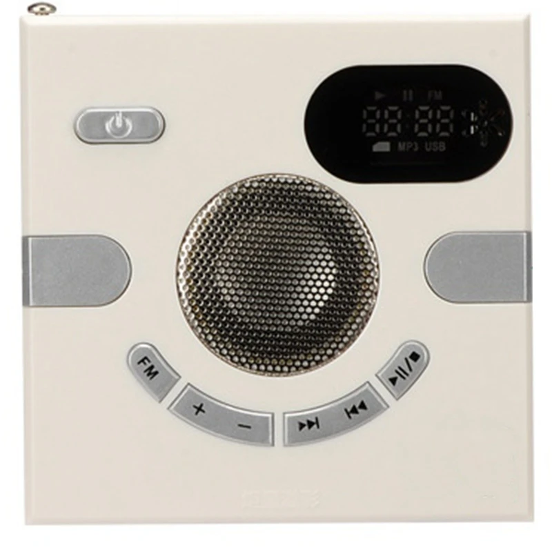 Wall Speaker Fm Radio with Time Display Headphone Jack Support Aux Audio Tf Card Usb Disk Mp3 Player Usb Charge with Bluetooth
Wall Speaker Fm Radio with Time Display Headphone Jack Support Aux Audio Tf Card Usb Disk Mp3 Player Usb Charge with Bluetooth