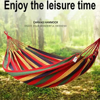 High Quality Outdoor Leisure Portable Hammock Canvas Hammocks For Hiking Camping Picnics Garden Rest Enjoy In The Open Air
High Quality Outdoor Leisure Portable Hammock Canvas Hammocks For Hiking Camping Picnics Garden Rest Enjoy In The Open Air