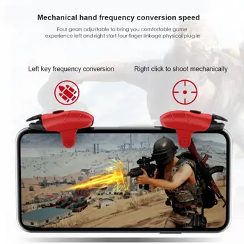 2pcs Mobile Phone Shooter Ergonomic Design for Comfortable Holding Controller Trigger Fire Button Aim Key for PUBG
2pcs Mobile Phone Shooter Ergonomic Design for Comfortable Holding Controller Trigger Fire Button Aim Key for PUBG
