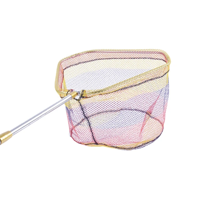 Stainless Steel Fishing Landing Hand Net Folding Triangle Frame Colorful Nylon Mesh Net Fishing Hand Net Fishing Accessories
Stainless Steel Fishing Landing Hand Net Folding Triangle Frame Colorful Nylon Mesh Net Fishing Hand Net Fishing Accessories