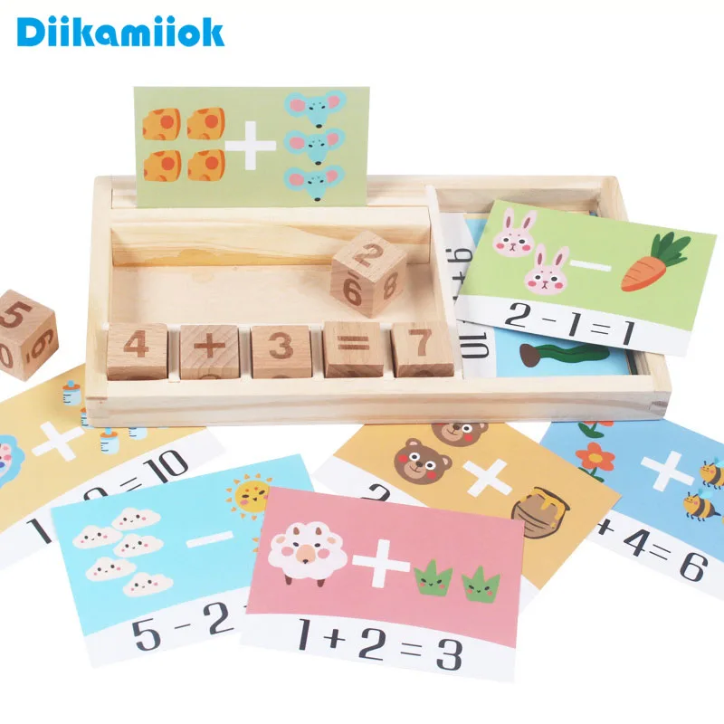 New Simple Addition and Subtraction Mathematical Game Box Kids Learning Toy Puzzle Educational Wooden Math Toys for Children
New Simple Addition and Subtraction Mathematical Game Box Kids Learning Toy Puzzle Educational Wooden Math Toys for Children