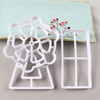 3pcs/set Plastic 3D Ferris Wheel Cake Mold Fondant Cake Decorating Tools Cookie Biscuit Cutter Cake Stencil Baking Pastry Mold 
3pcs/set Plastic 3D Ferris Wheel Cake Mold Fondant Cake Decorating Tools Cookie Biscuit Cutter Cake Stencil Baking Pastry Mold