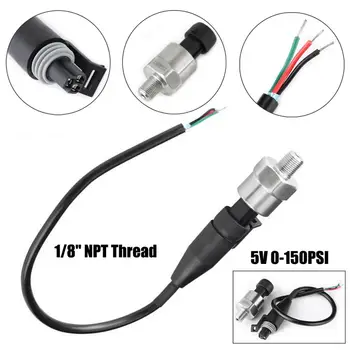 0-150 PSI Pressure Sensor Oil Fuel Air Water Pressure Transducer 1/8 "NPT Thread
0-150 PSI Pressure Sensor Oil Fuel Air Water Pressure Transducer 1/8 "NPT Thread