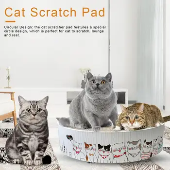 Bowl Type Cat Catnip Scratch Board Nail Scraper Mat Bed Toy Cats Scratcher Corrugated Paper Kitten Pad Rest Pet Supplies
Bowl Type Cat Catnip Scratch Board Nail Scraper Mat Bed Toy Cats Scratcher Corrugated Paper Kitten Pad Rest Pet Supplies