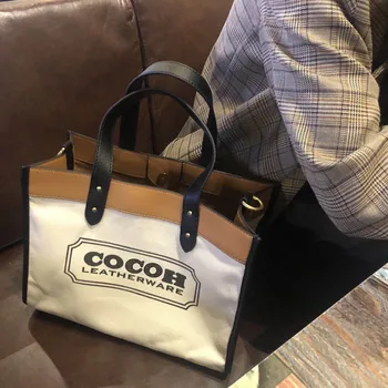 Popular Tide Brand Designer Women Canvas Tote Bags Letter Embroidery Pattern Handbags High Quality Large Capacity Shoulder Bags
Popular Tide Brand Designer Women Canvas Tote Bags Letter Embroidery Pattern Handbags High Quality Large Capacity Shoulder Bags