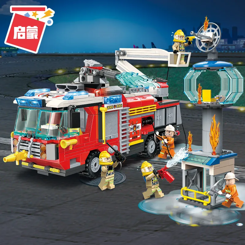 ENLIGHTEN Building Blocks 2809 Airport Rescue Action Fire Firefighting Series DIY Assembled Building Blocks Boy Educational Toy
ENLIGHTEN Building Blocks 2809 Airport Rescue Action Fire Firefighting Series DIY Assembled Building Blocks Boy Educational Toy