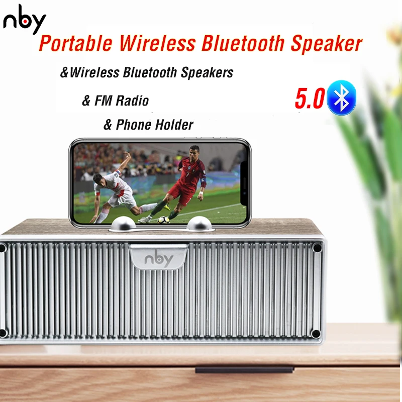 Фото NBY 8820 портативный Bluetooth динамик fm-радио открытый беспроводной s сабвуфер 3D стерео