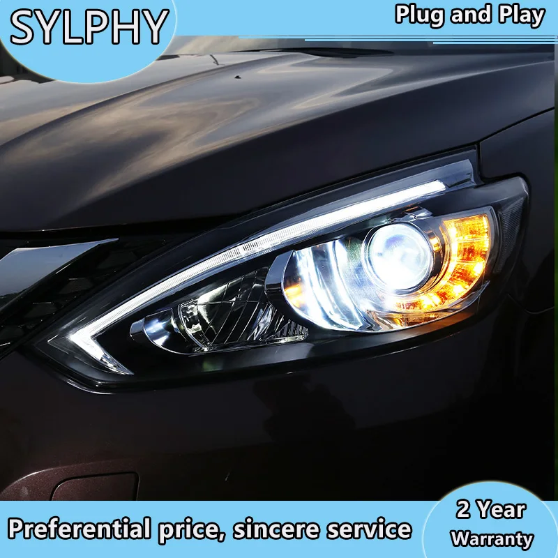 Car Styling for Nissan Sylphy Headlights 2016-2018 Sylphy Head Lamp LED Headlight DRL Headlamp H7 D2H HID Bi Xenon Lens
Car Styling for Nissan Sylphy Headlights 2016-2018 Sylphy Head Lamp LED Headlight DRL Headlamp H7 D2H HID Bi Xenon Lens