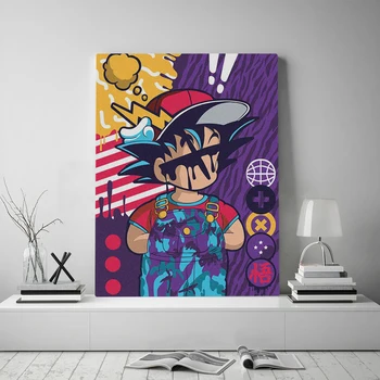 GOKU pop art Graffiti fashion Canvas poster Painting wall Art decor Living room Bedroom Study Home Decoration Prints
GOKU pop art Graffiti fashion Canvas poster Painting wall Art decor Living room Bedroom Study Home Decoration Prints