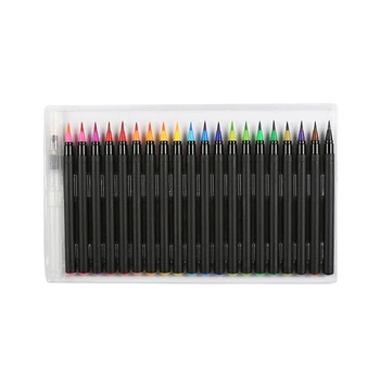 20 Color Premium Painting Soft Brush Pen Set Watercolor Markers Pen Effect Best For Coloring Books Manga Comic Calligraphy
20 Color Premium Painting Soft Brush Pen Set Watercolor Markers Pen Effect Best For Coloring Books Manga Comic Calligraphy